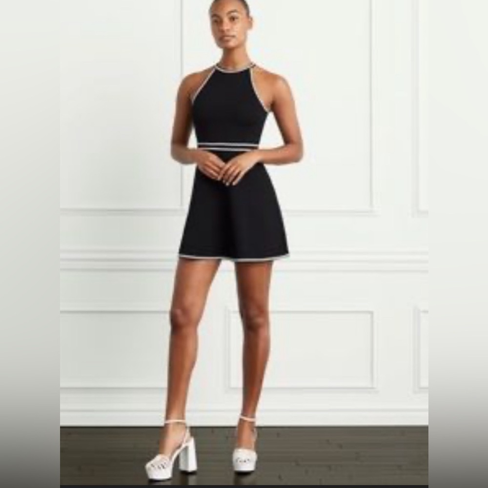 NWT Hill House Billie Black Halter Dress, Size XS